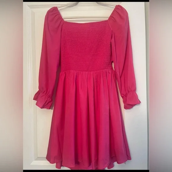 Amazon | Dresses | Hot Pink Baby Doll Dress New With Tags Size S | Poshmark
